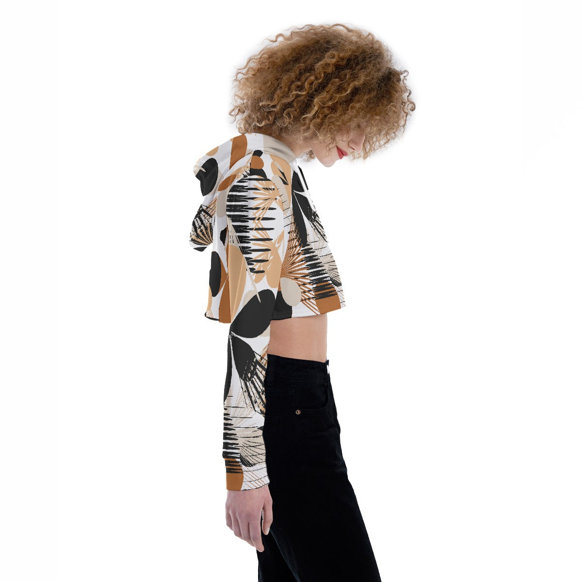 All-Over Print Women's Crop Top Hoodie