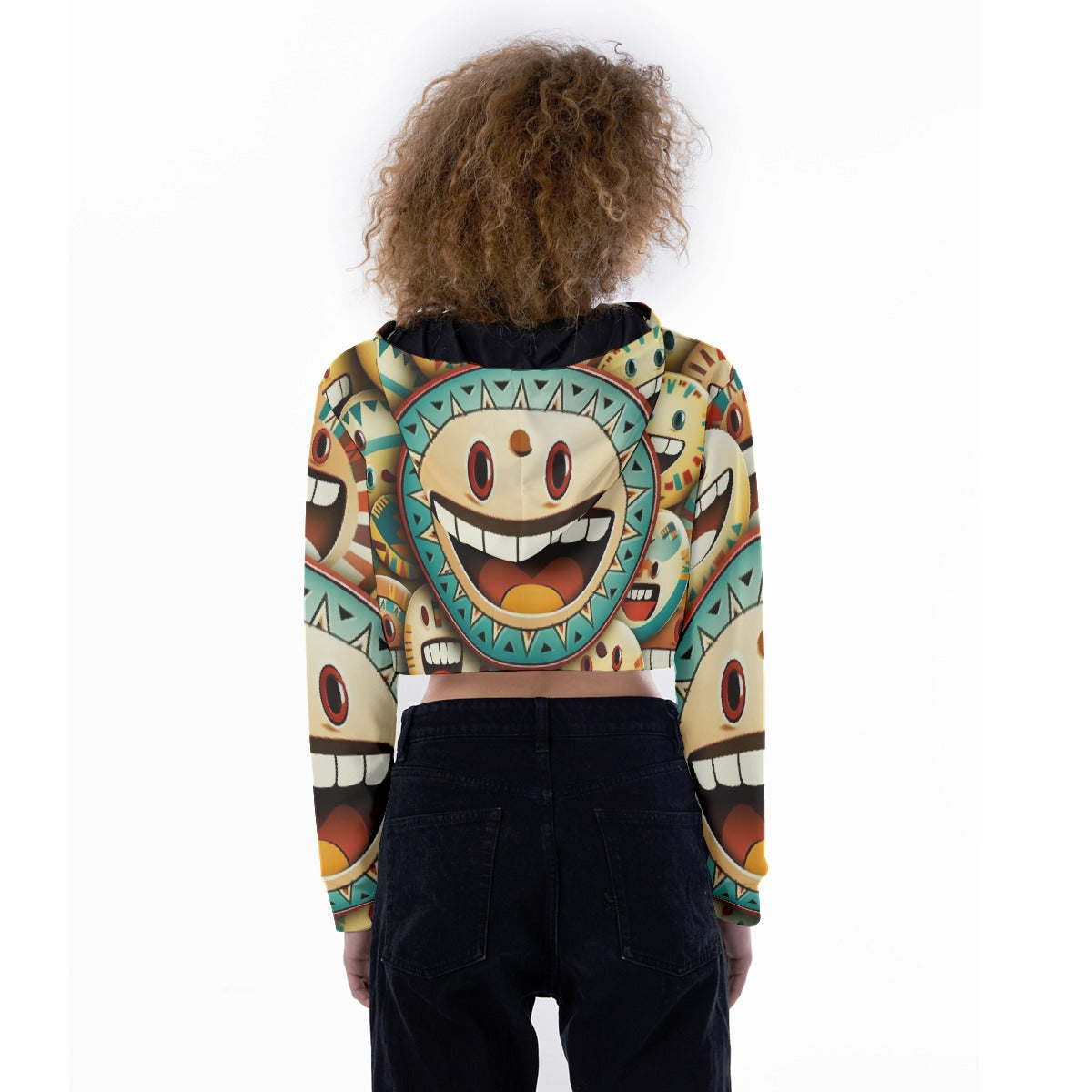 All-Over Print Women's Crop Top Hoodie