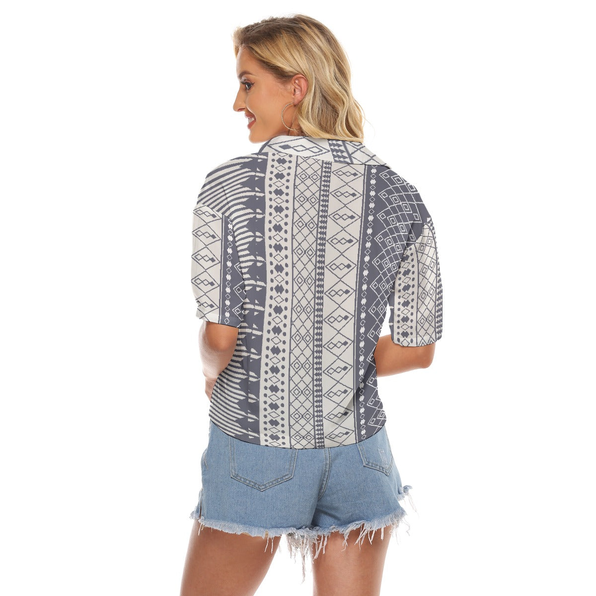 All-Over Print Women's V-neck Shirts