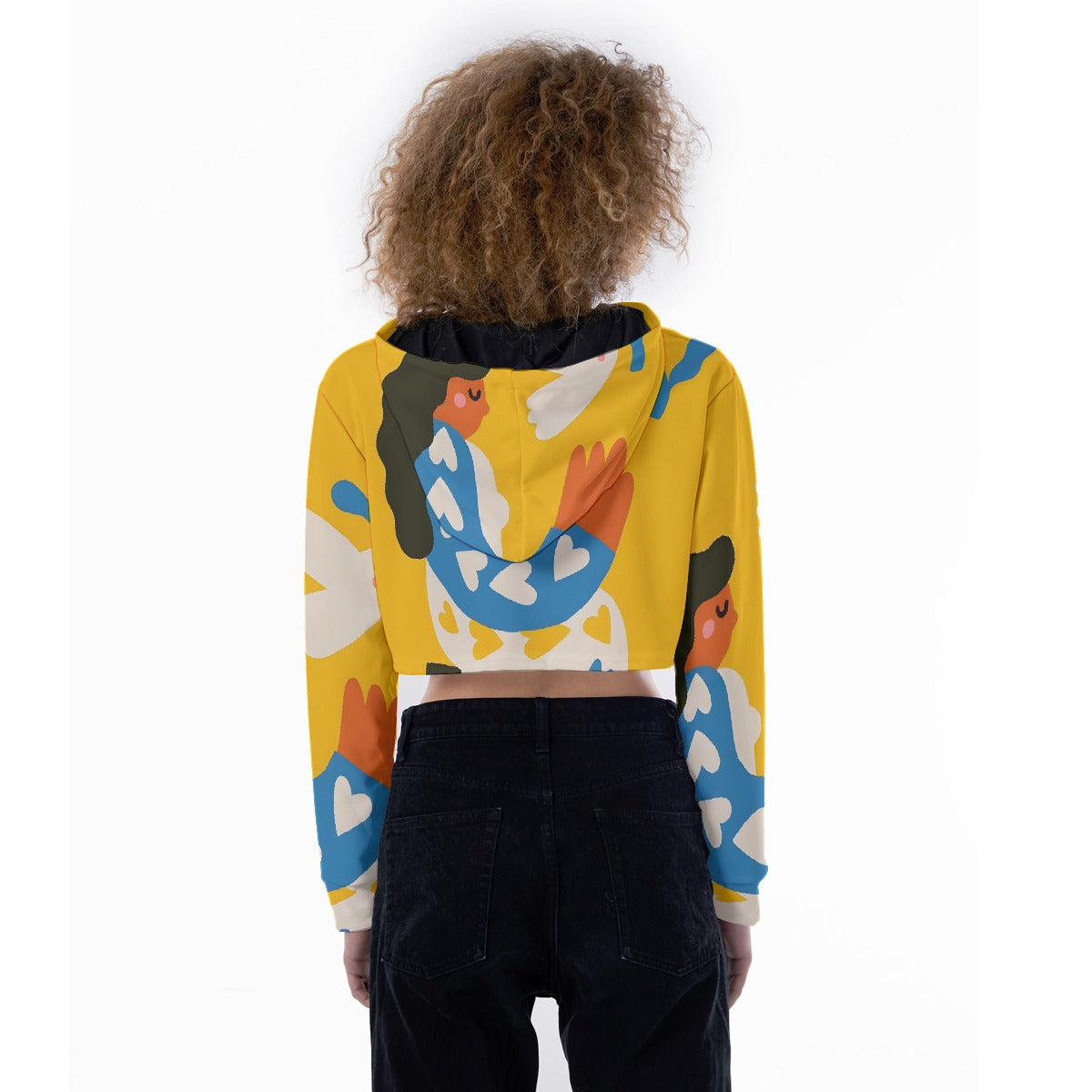 All-Over Print Women's Crop Top Hoodie