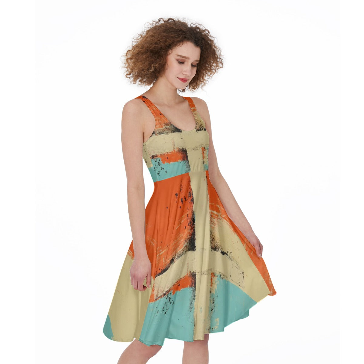 All-Over Print Women's Sleeveless Dress