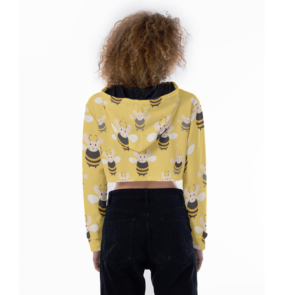 All-Over Print Women's Crop Top Hoodie