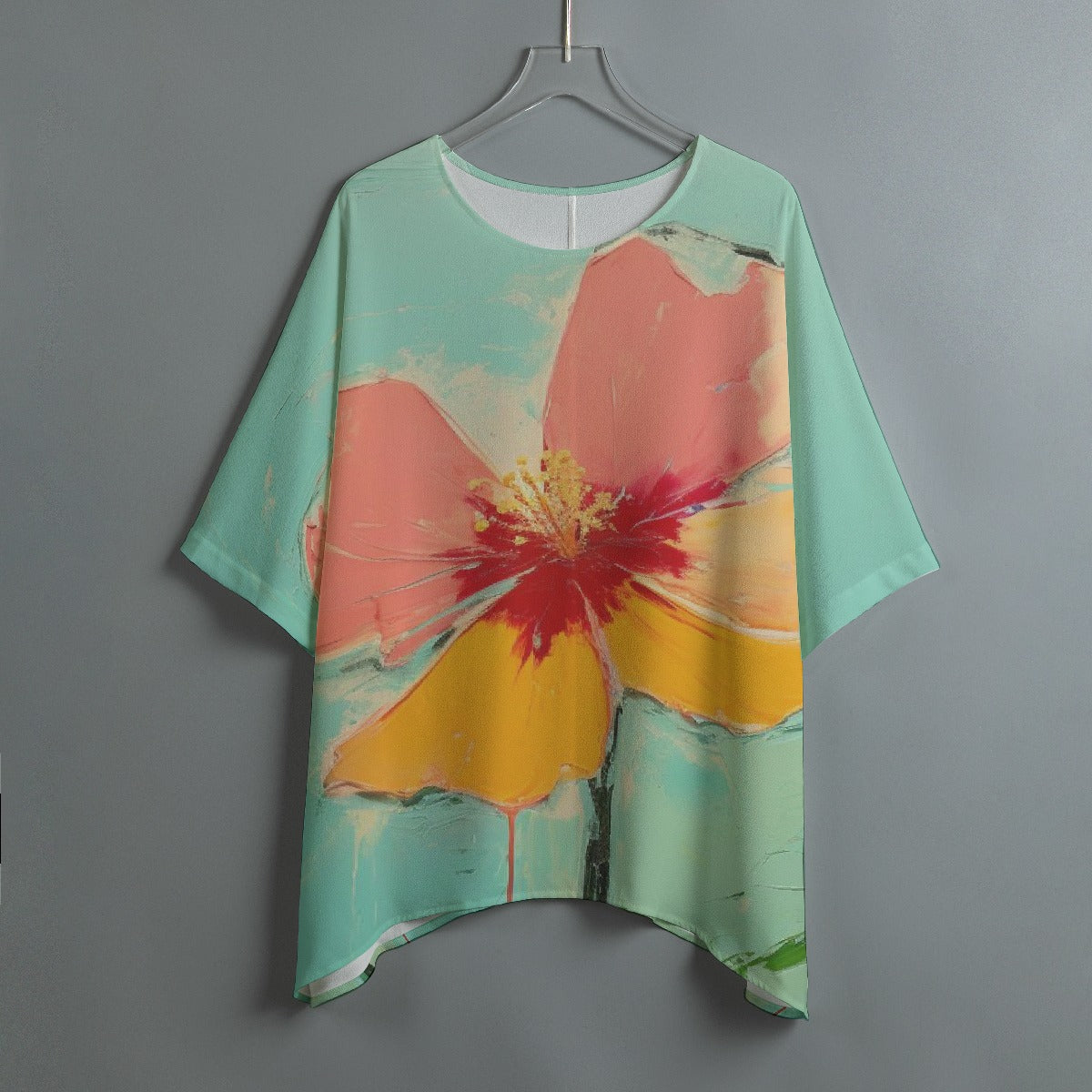 All-Over Print Women's Bat Sleeve Shirt