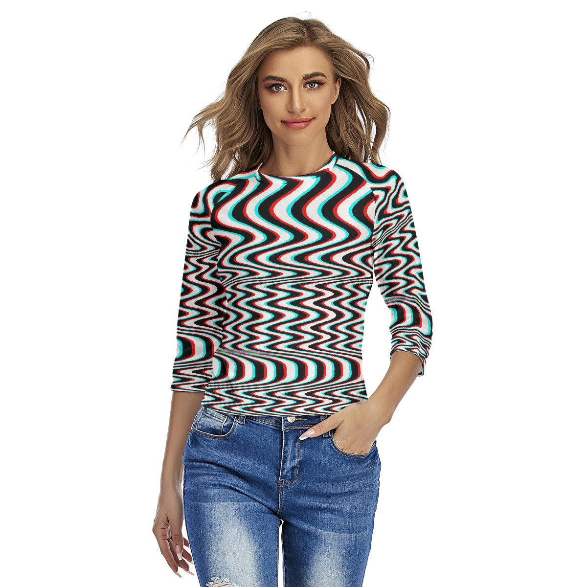 All-Over Print Women's Raglan Sleeves T-shirts