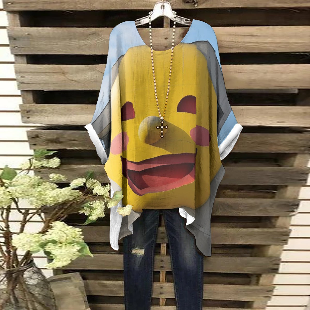 All-Over Print Women's Bat Sleeve Shirt