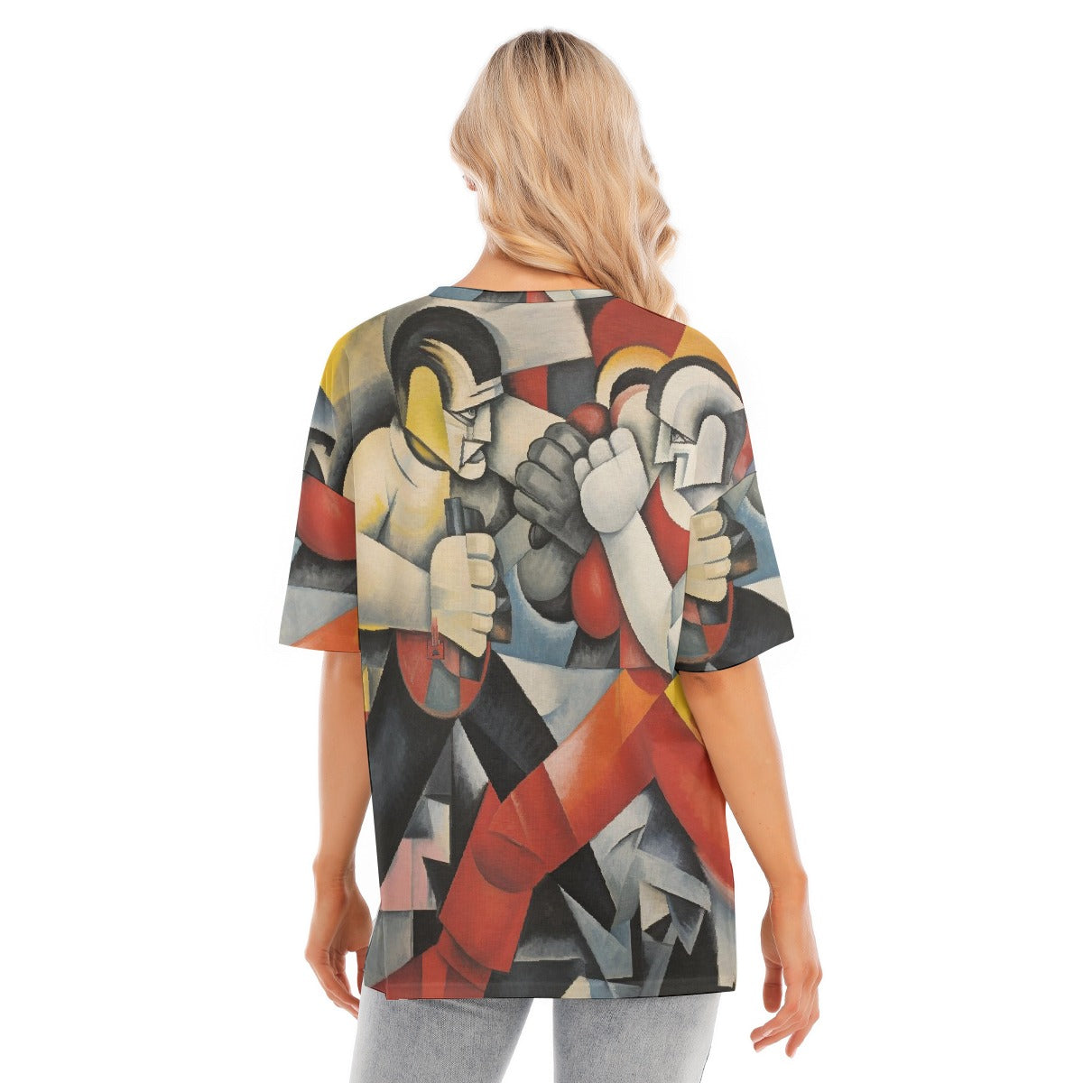 All-Over Print Women's Short Sleeves T-shirt With Hem Split