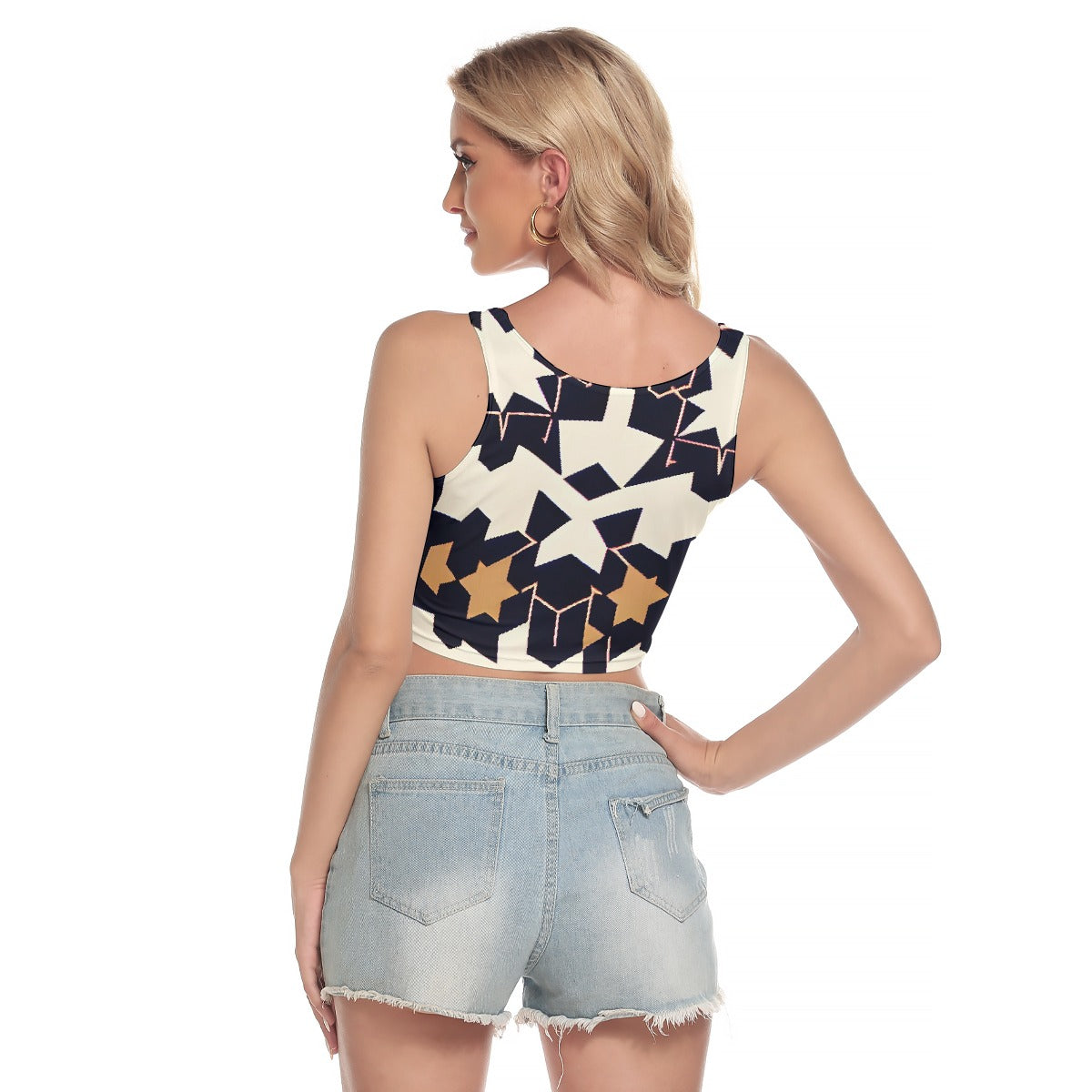 All-Over Print Women's Sport Crop Tank Top