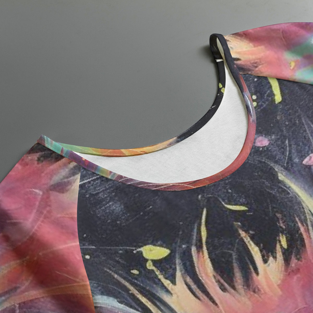 All-Over Print Women's Round Neck T-shirt With Raglan Sleeve