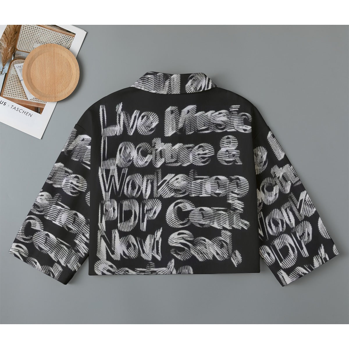 All-Over Print Women's Cropped Jacket | 245GSM Cotton