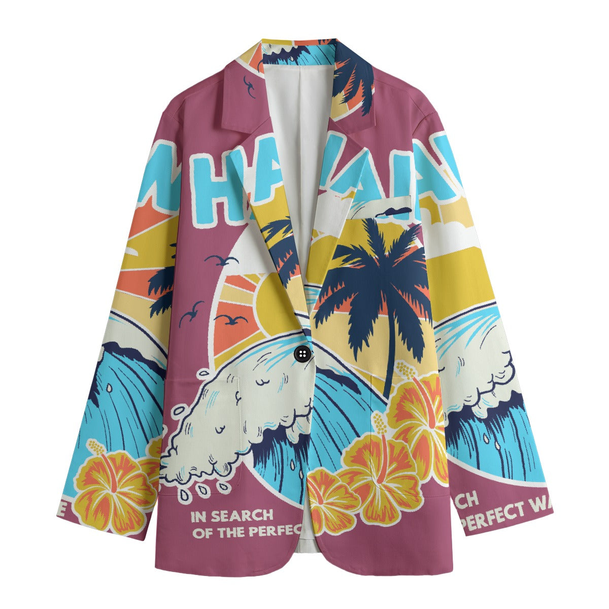 All-Over Print Women's Leisure Blazer