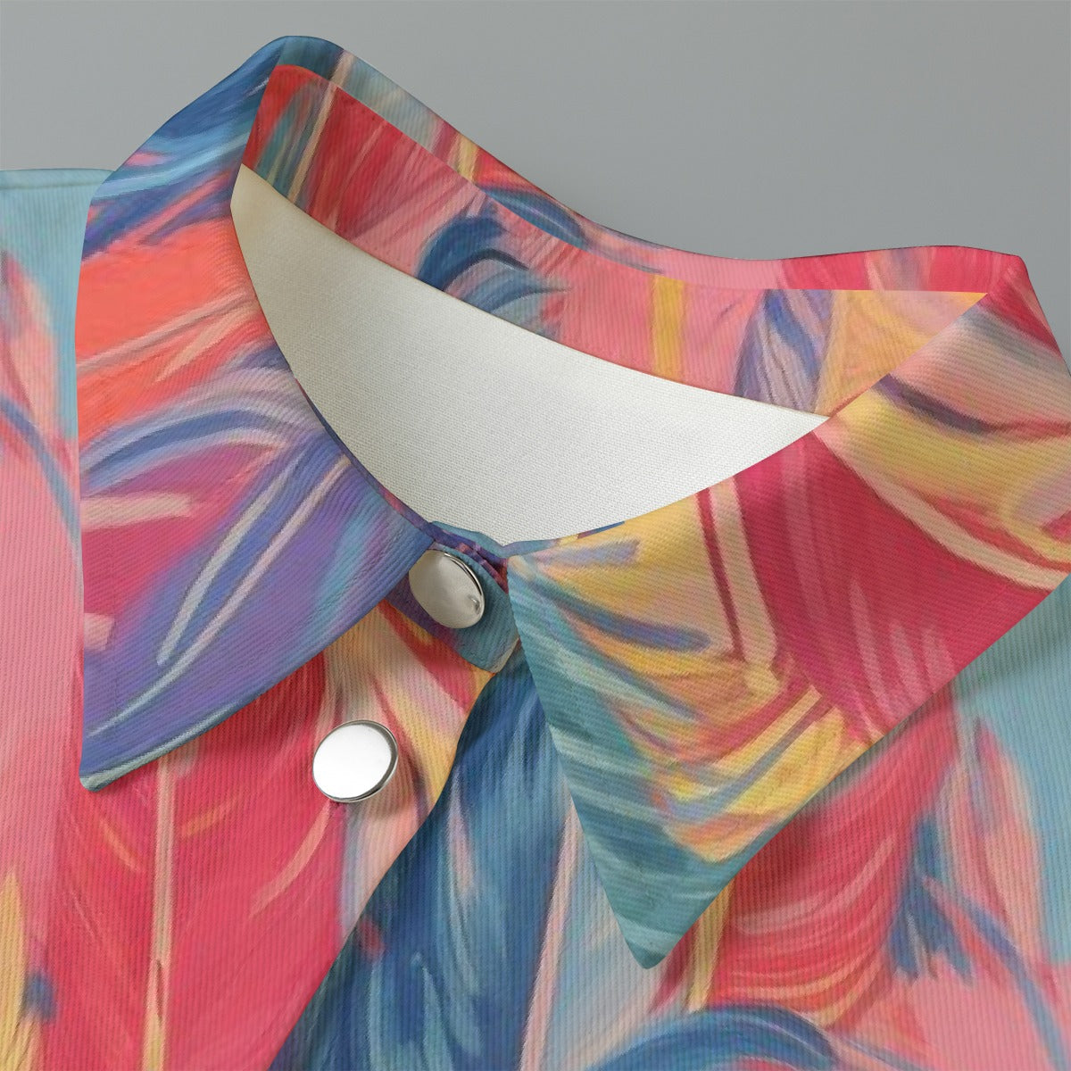 All-Over Print Women's Cropped Jacket | 245GSM Cotton