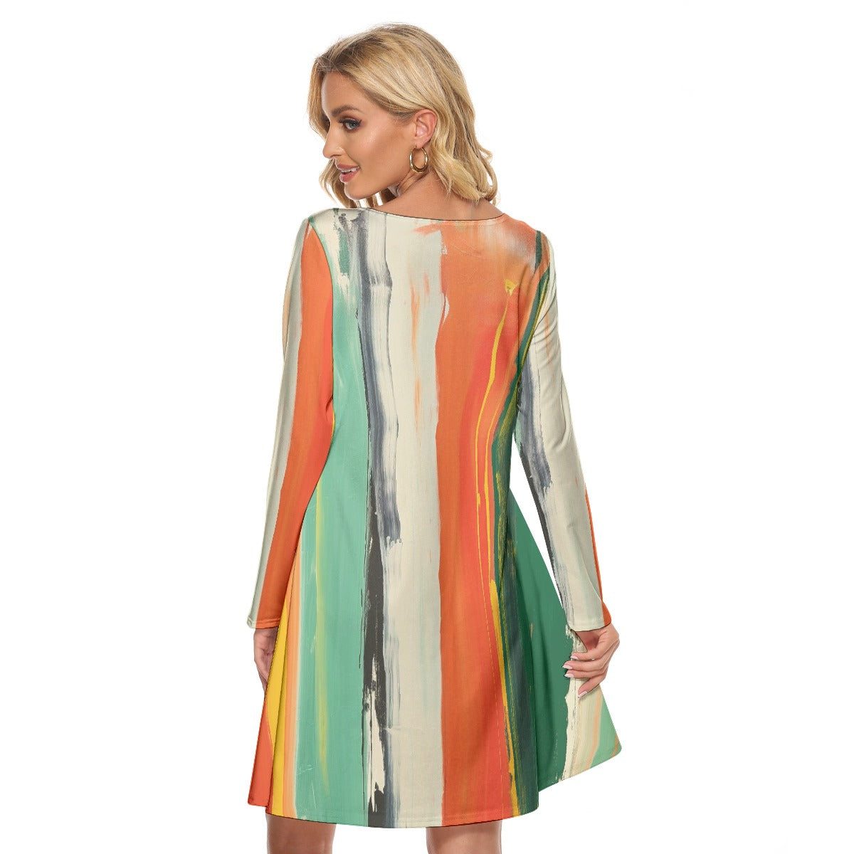 All-Over Print Women's Crew Neck Dress