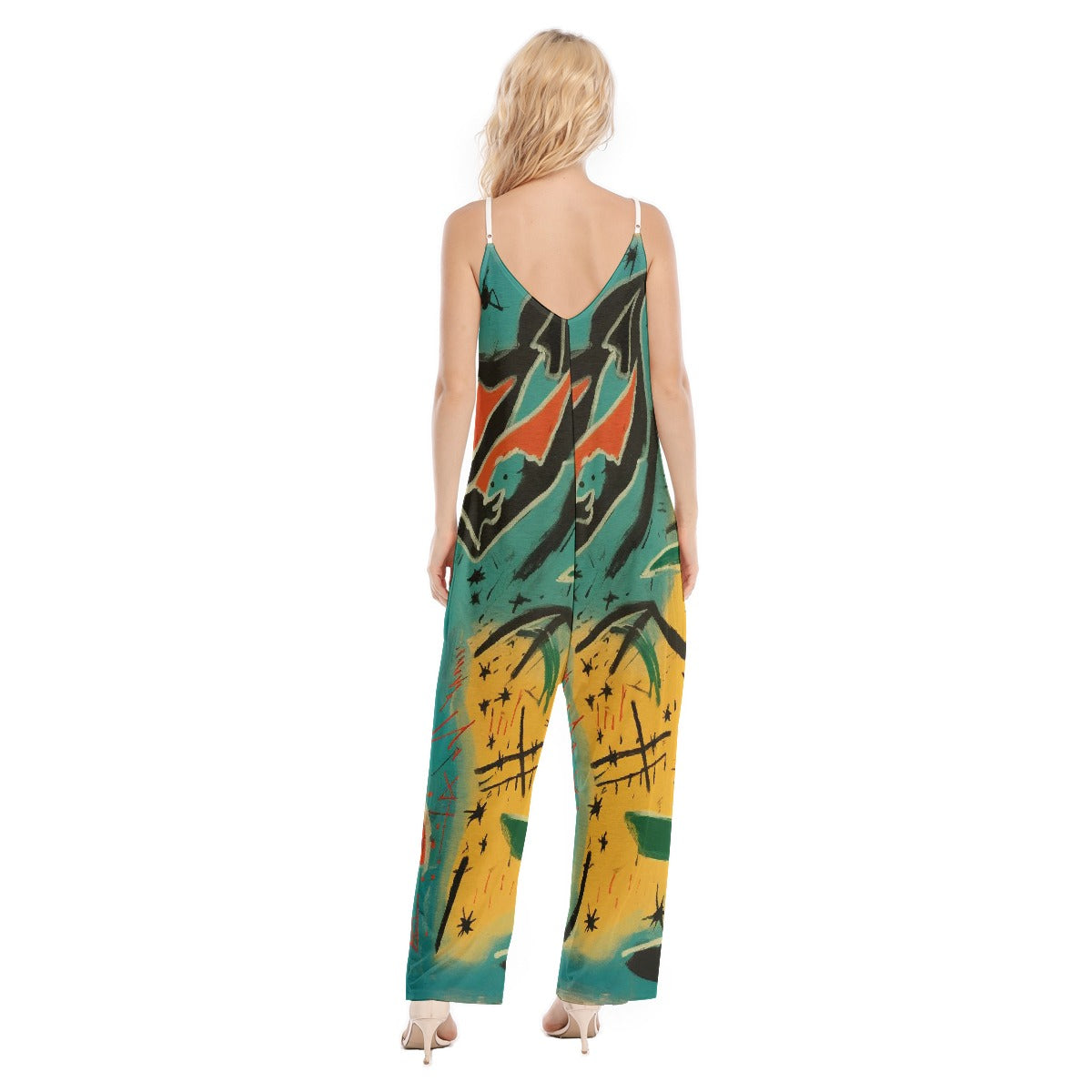 All-Over Print Women's Loose Cami Jumpsuit