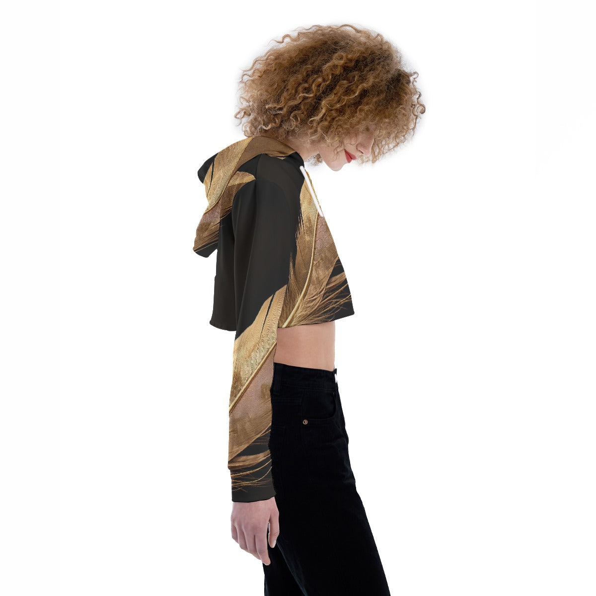 All-Over Print Women's Crop Top Hoodie