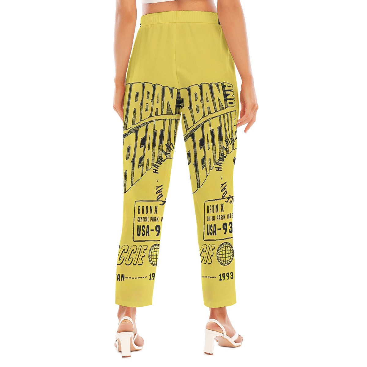 All-Over Print Women's Loose Straight-leg Pants