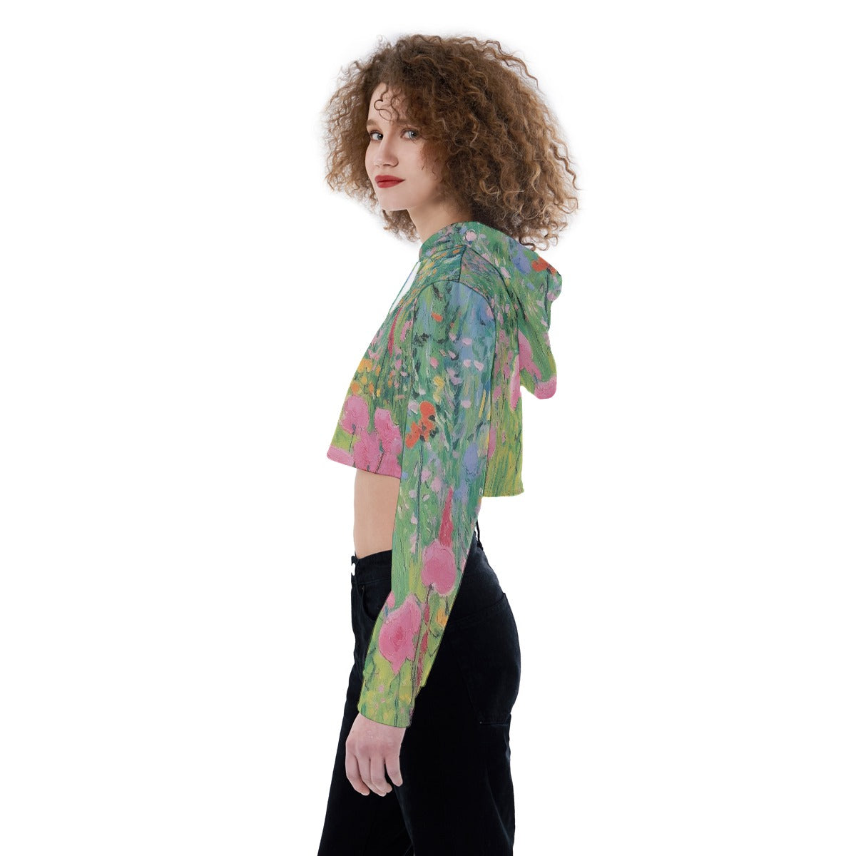All-Over Print Women's Crop Top Hoodie