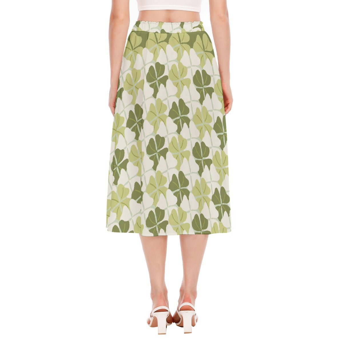 All-Over Print Women's Long Section Chiffon Skirt