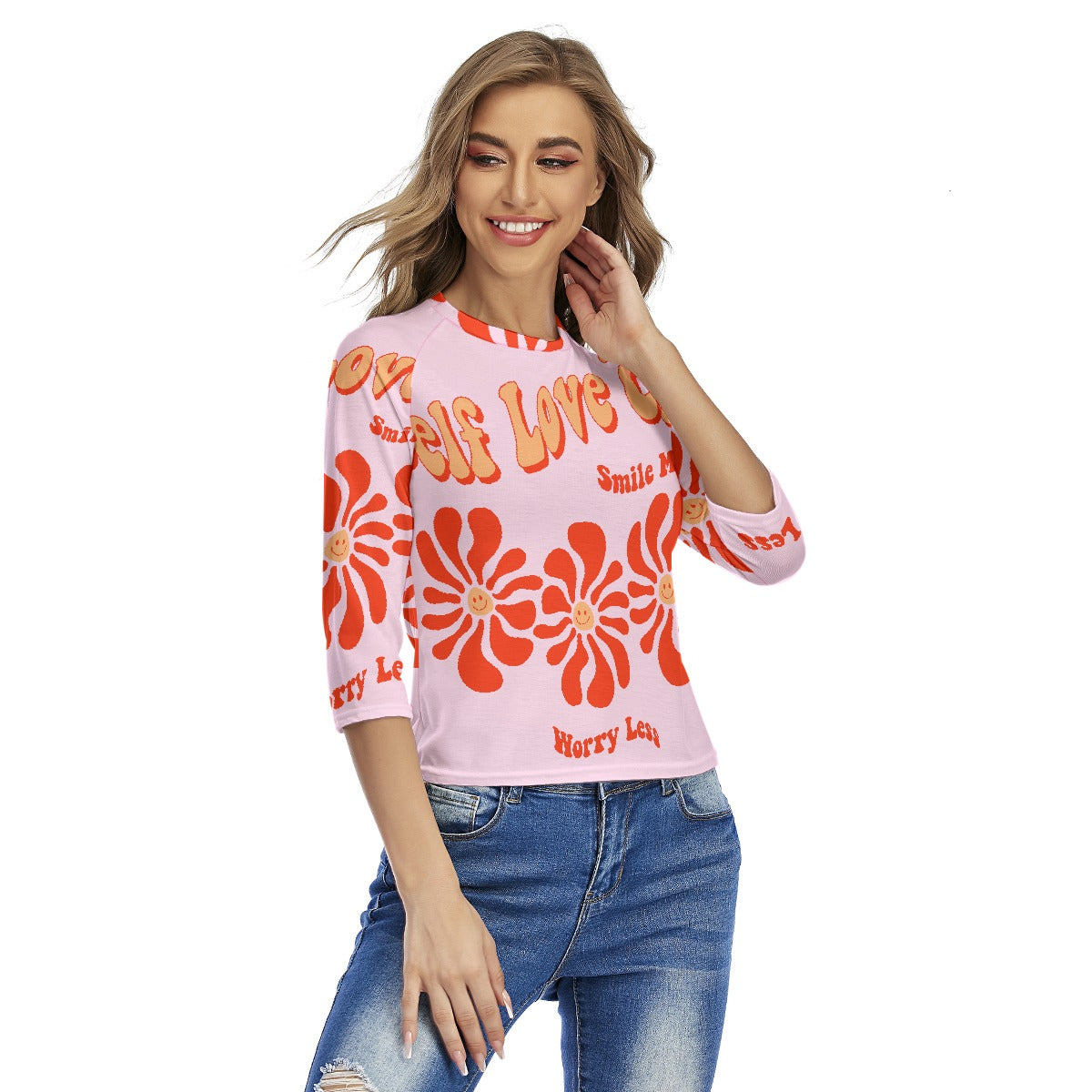 All-Over Print Women's Raglan Sleeves T-shirts