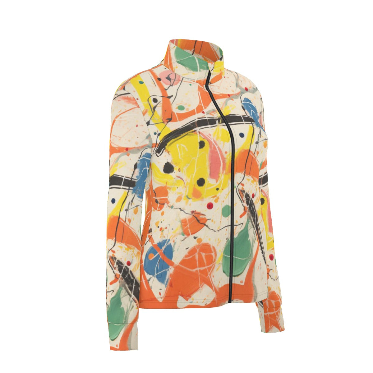 All-Over Print Women's Long Sleeve Thumbhole Jacket