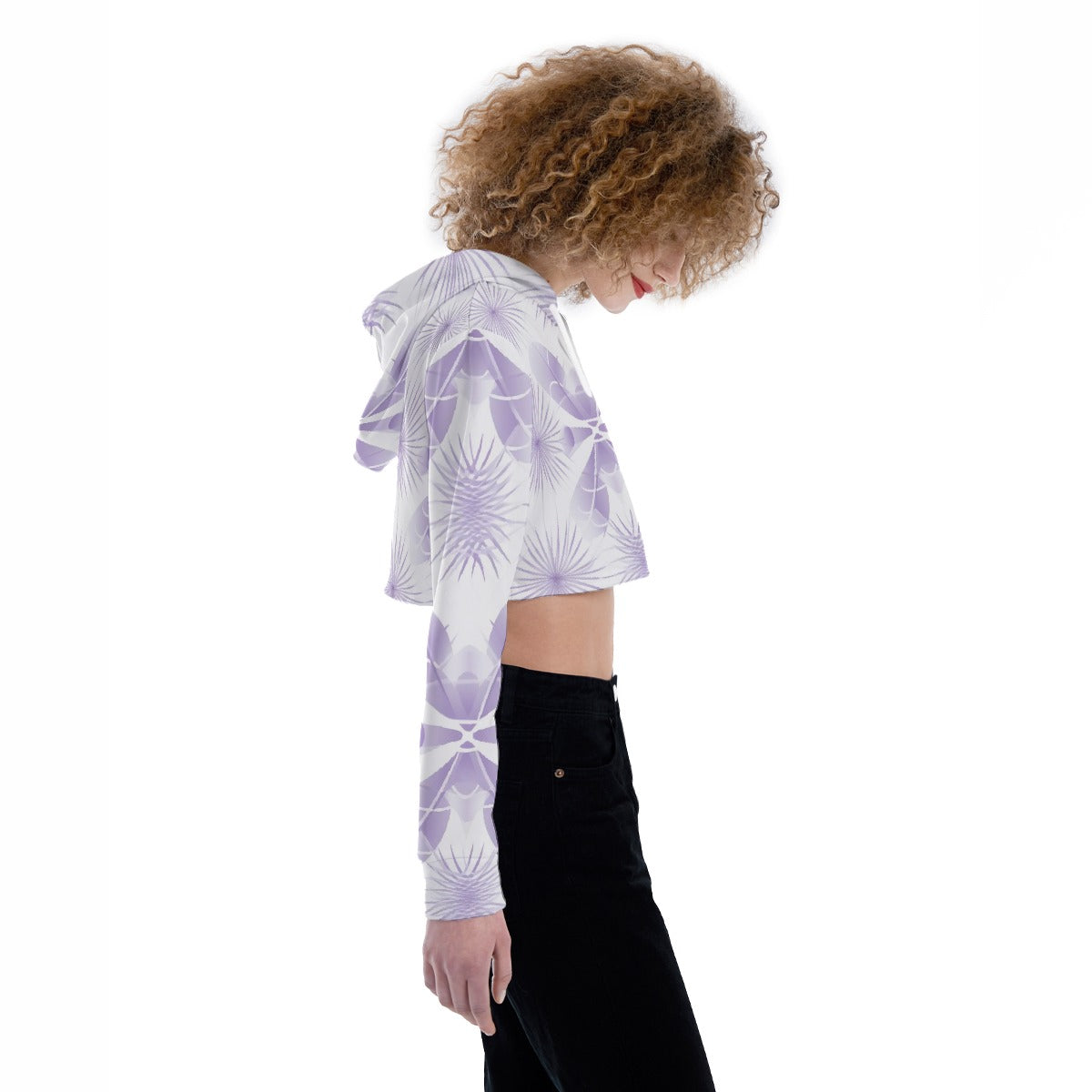 All-Over Print Women's Crop Top Hoodie