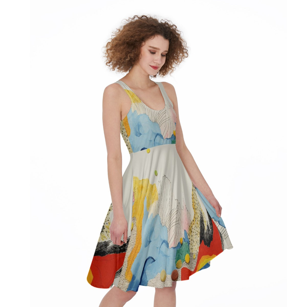 All-Over Print Women's Sleeveless Dress