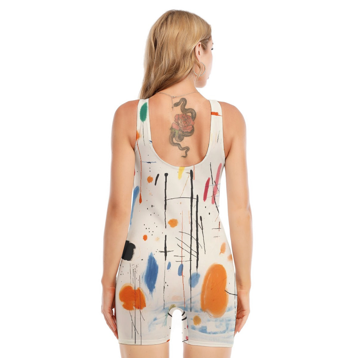All-Over Print Women's Sleeveless One-piece Swimsuit