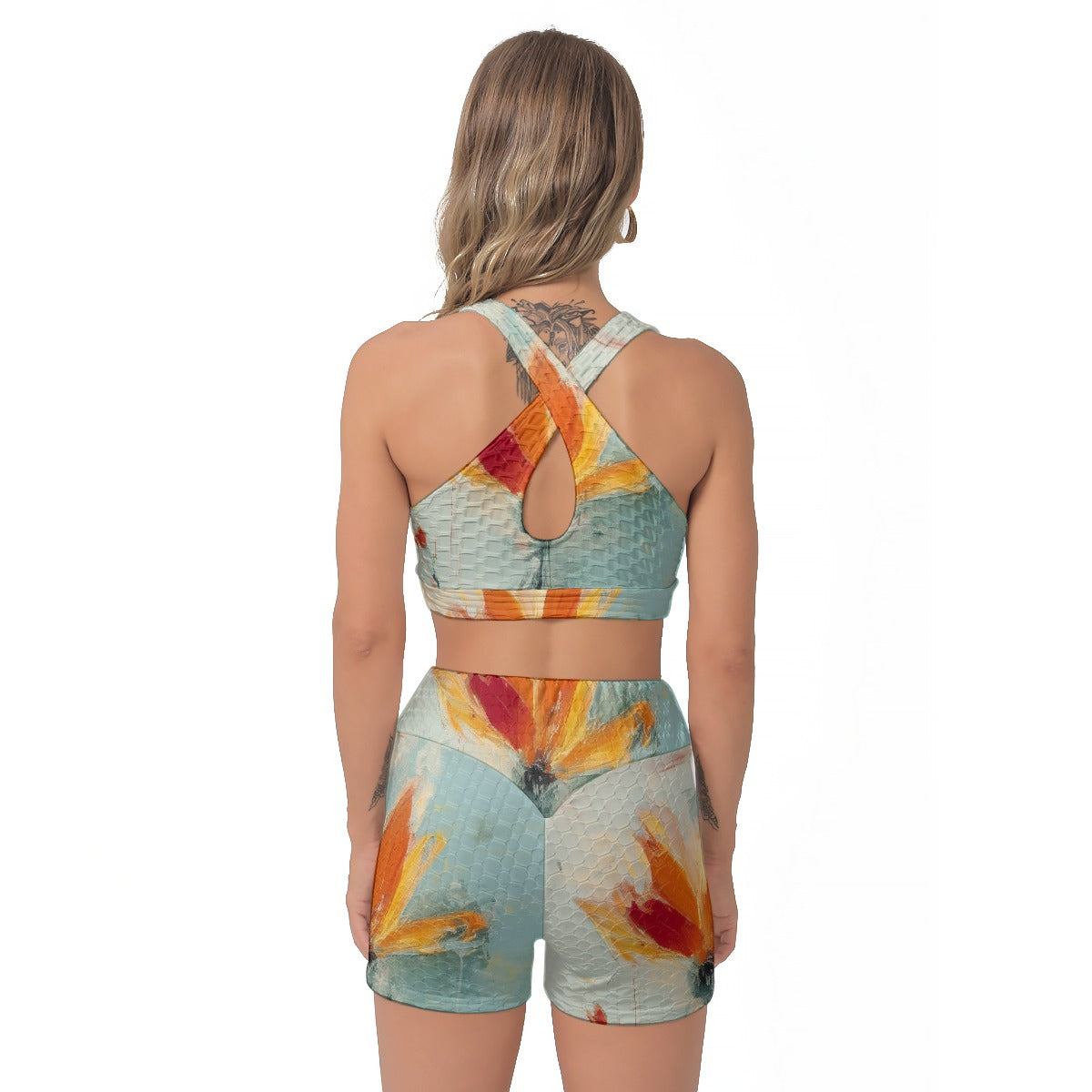 All-Over Print Women's Sports Bra Suit