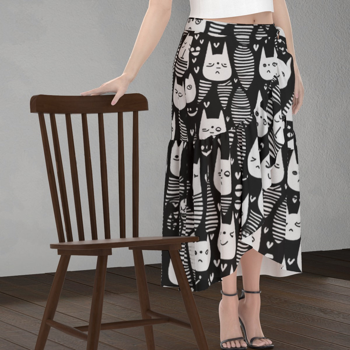 All-Over Print Women's Wrap Skirt