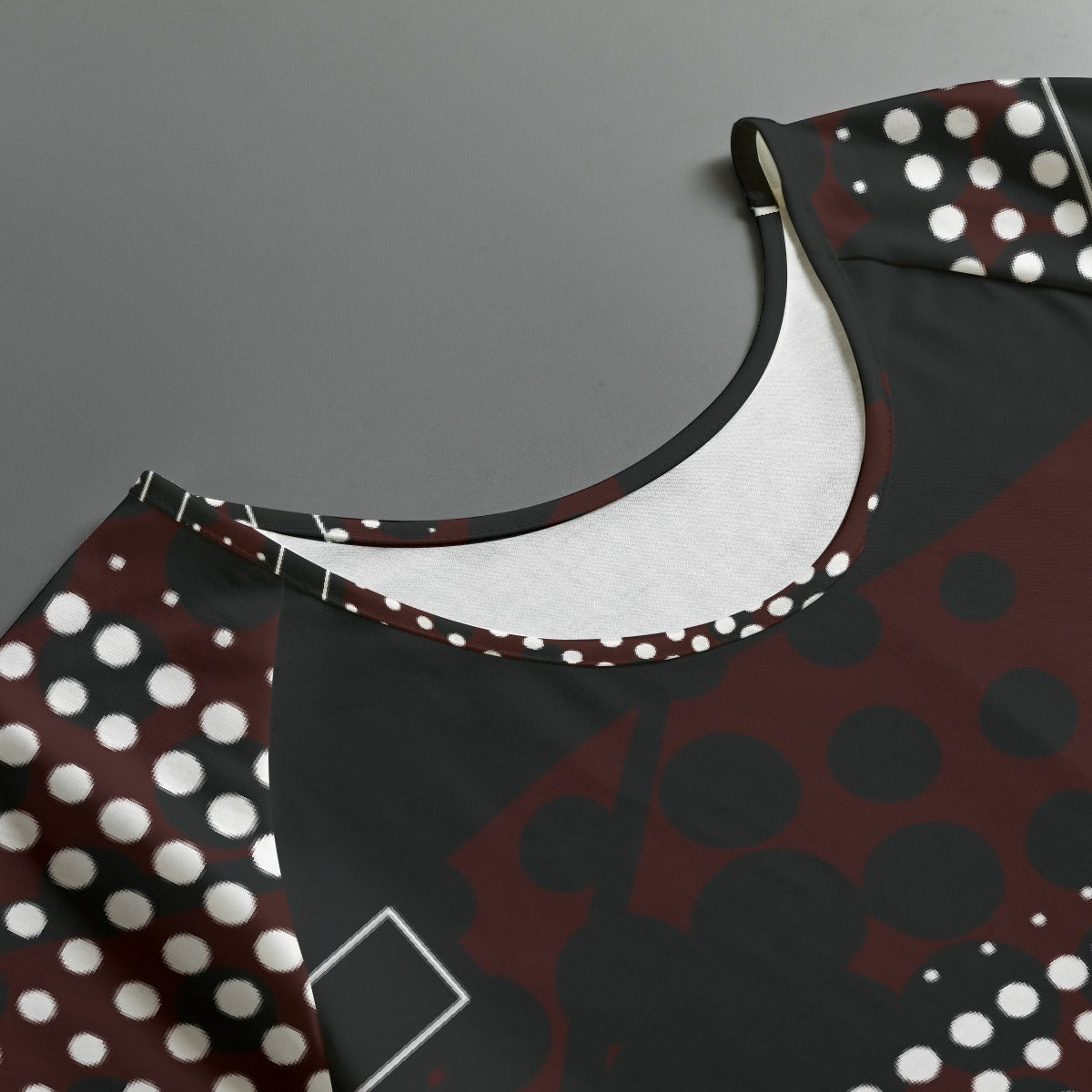 All-Over Print Women's Round Neck T-shirt With Raglan Sleeve