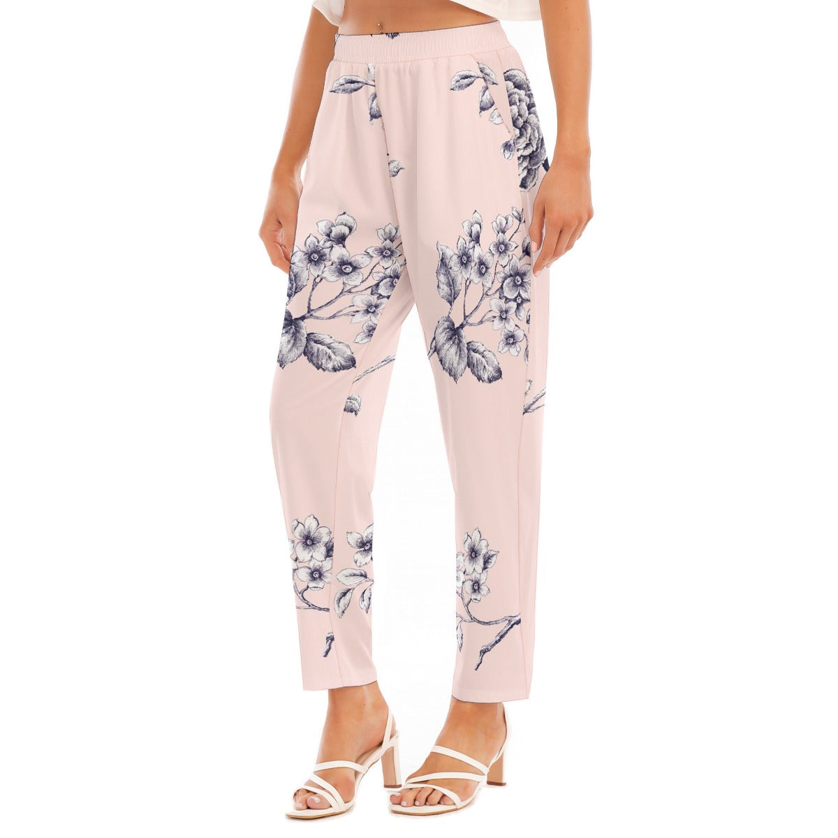 All-Over Print Women's Loose Straight-leg Pants