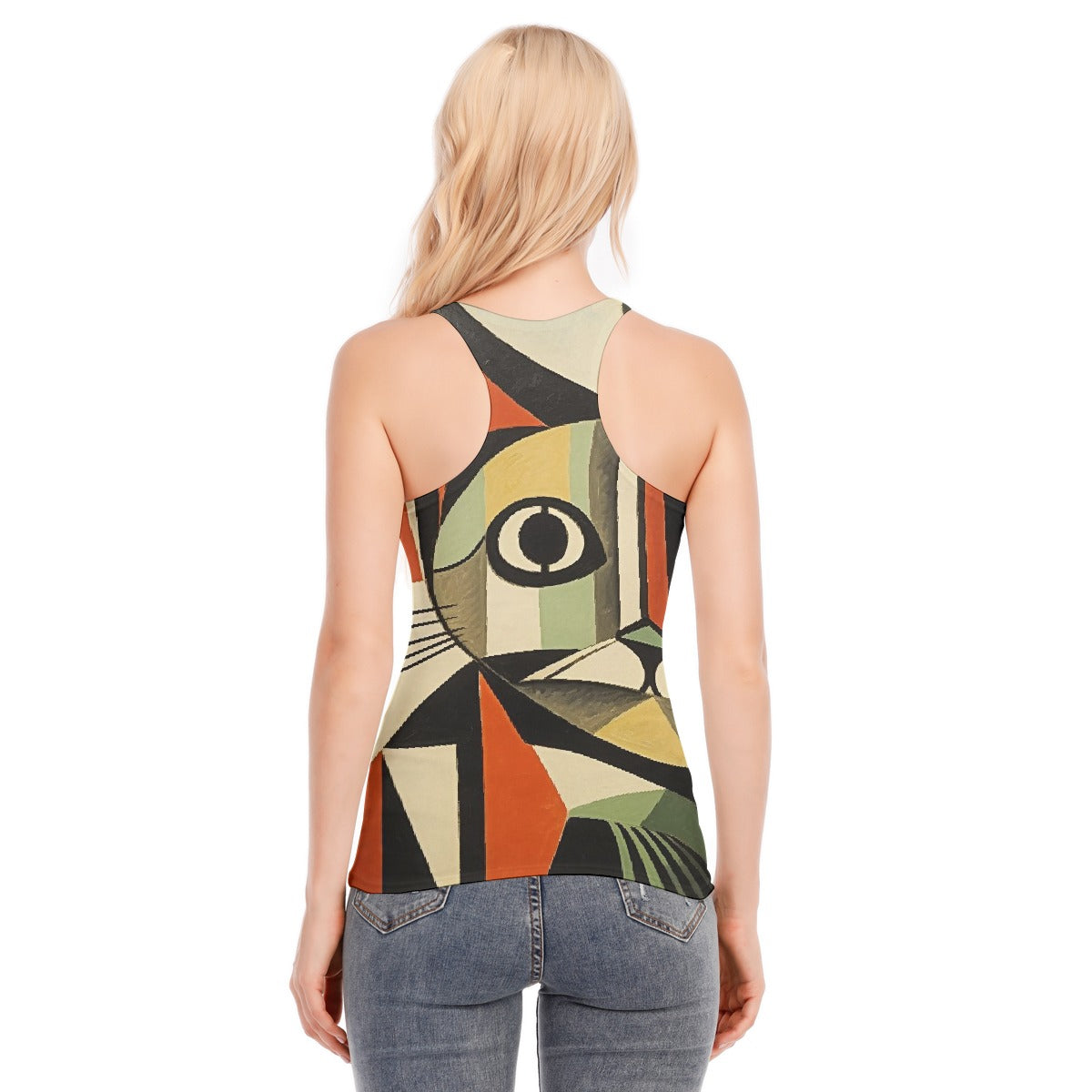 All-Over Print Women's Racer Vest | 190GSM Cotton