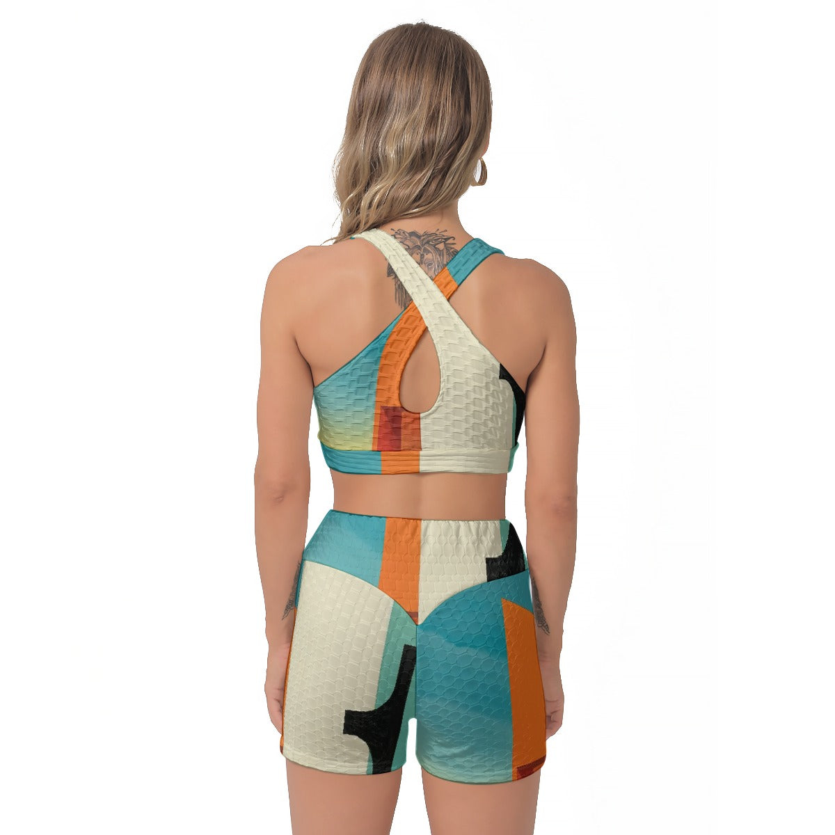 All-Over Print Women's Sports Bra Suit