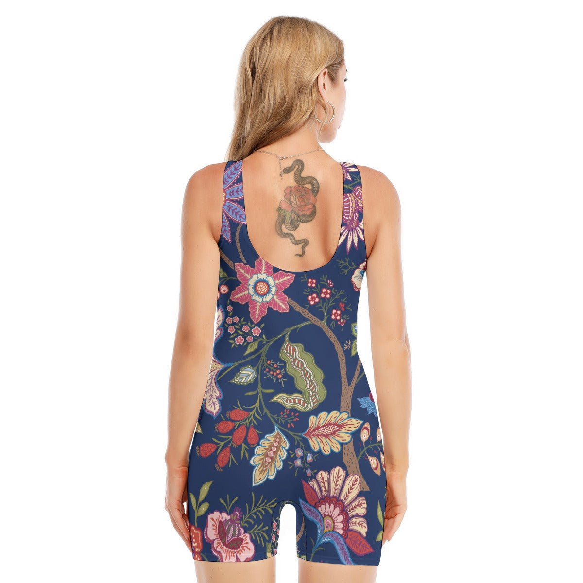 All-Over Print Women's Sleeveless One-piece Swimsuit