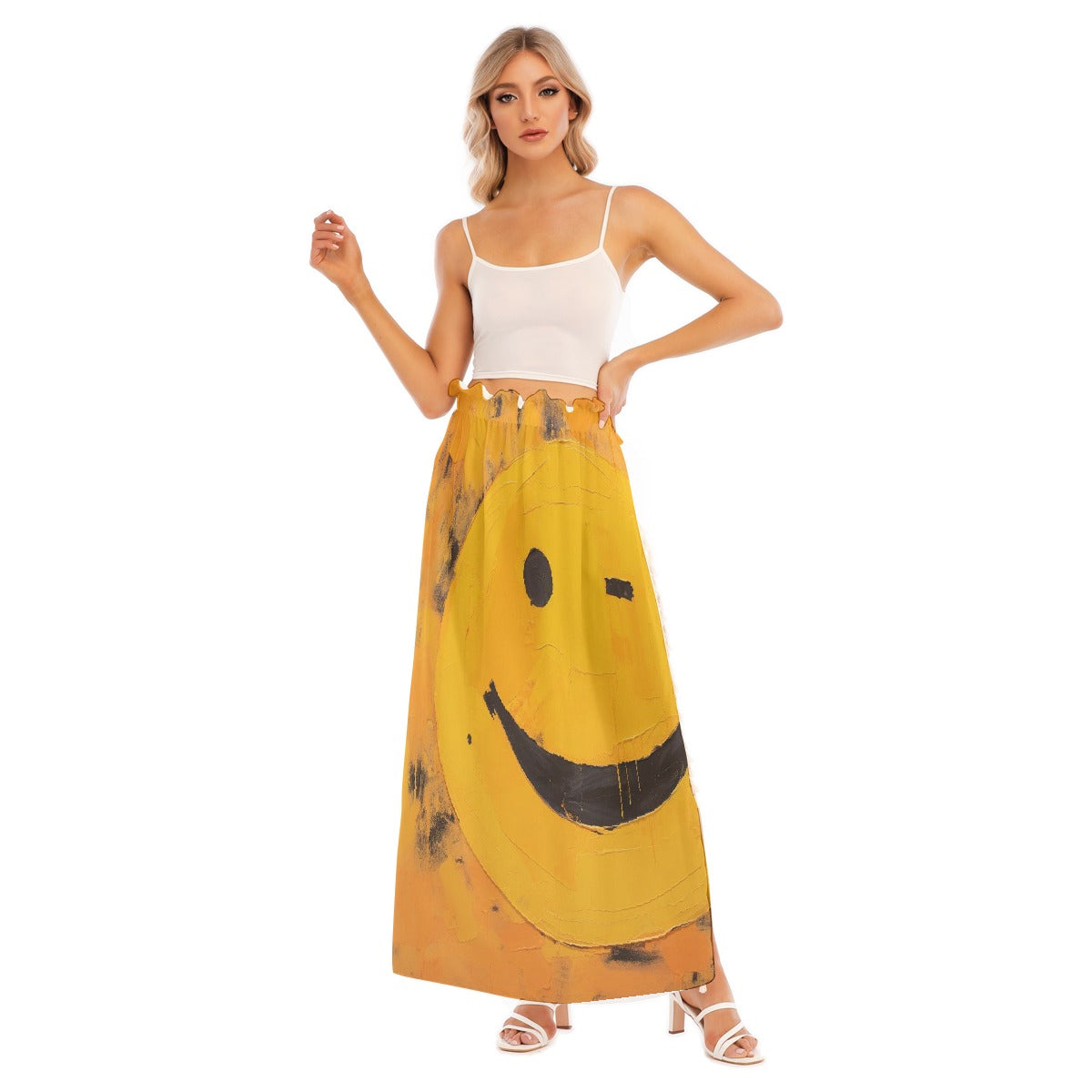 All-Over Print Women's Side Split Skirt