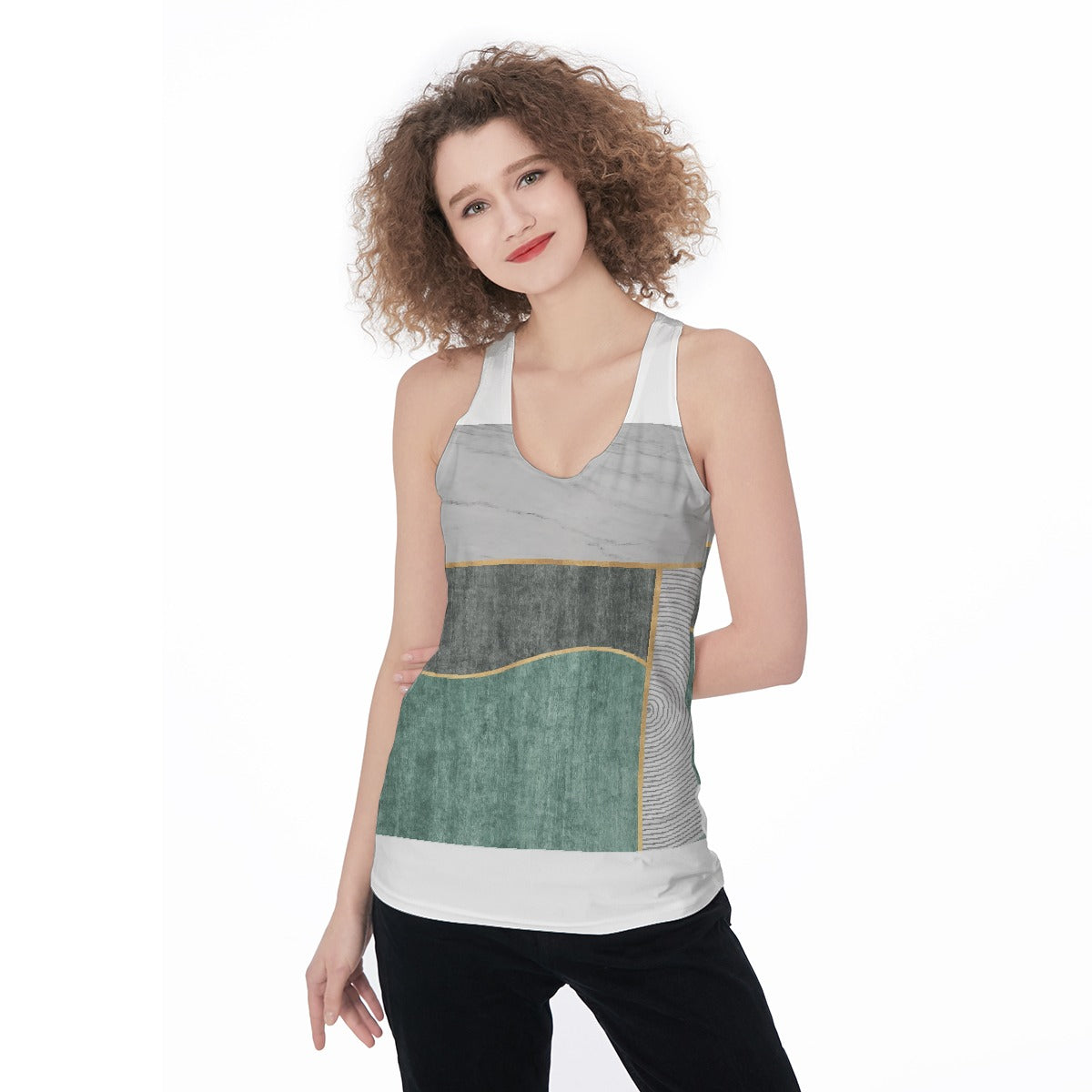 All-Over Print Women's Racerback Tank Top