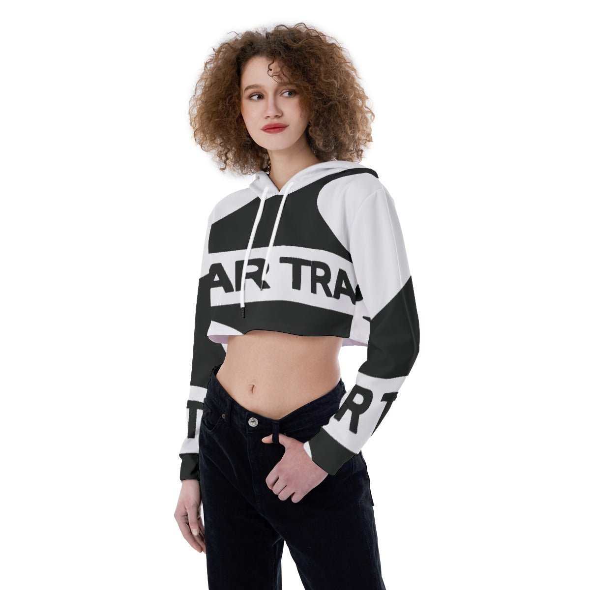 All-Over Print Women's Crop Top Hoodie