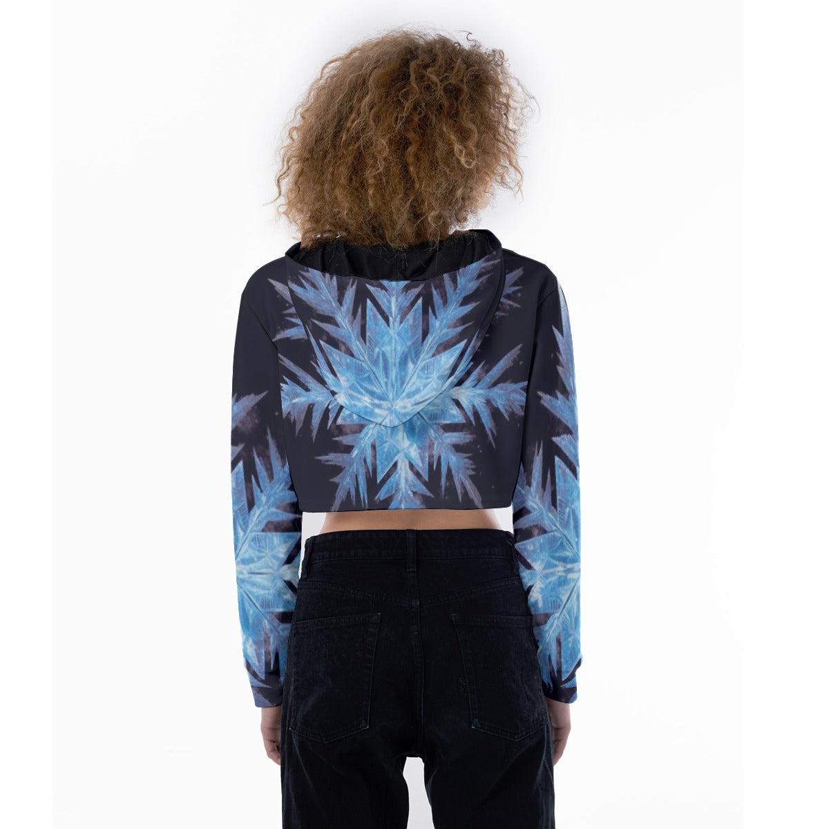 All-Over Print Women's Crop Top Hoodie