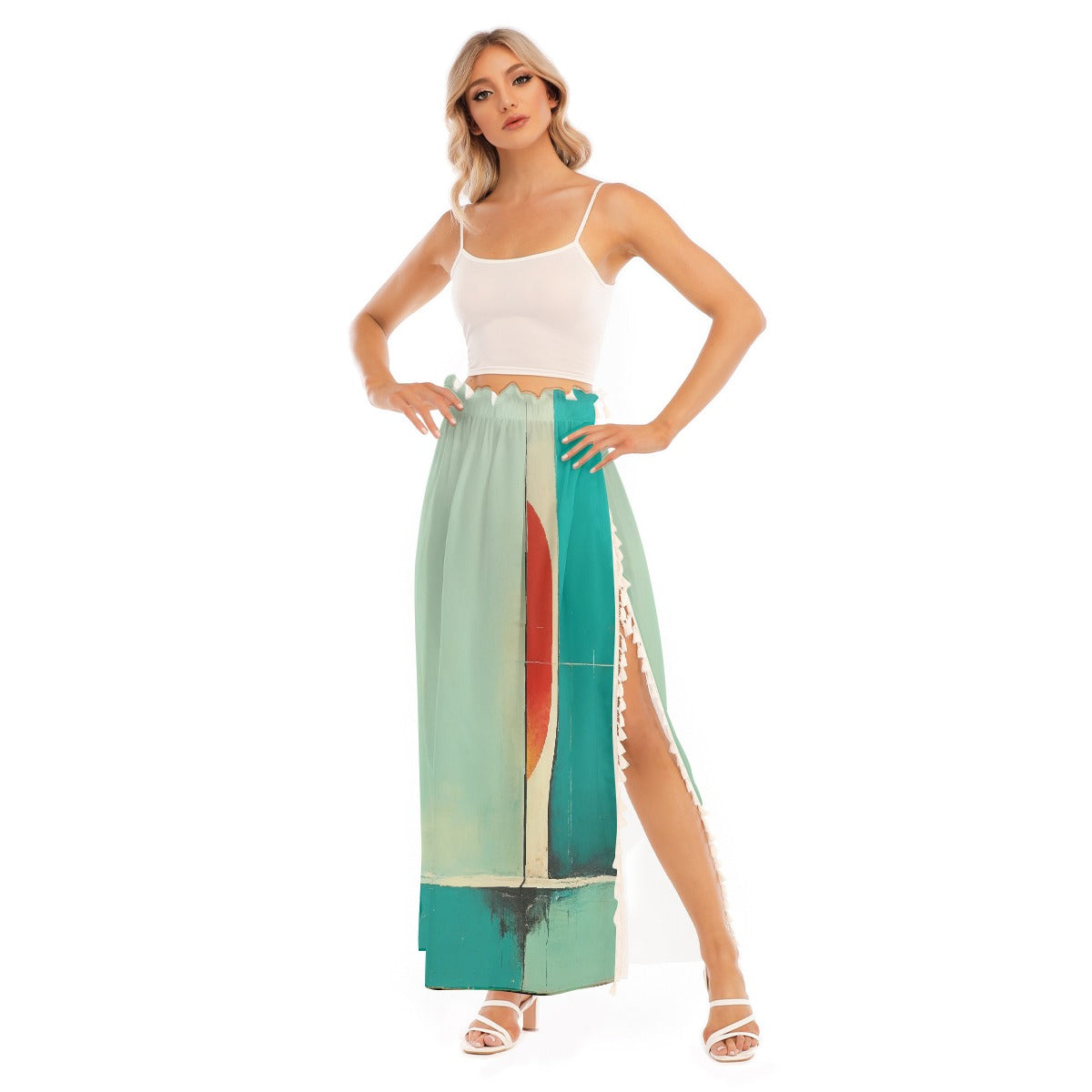 All-Over Print Women's Side Split Skirt