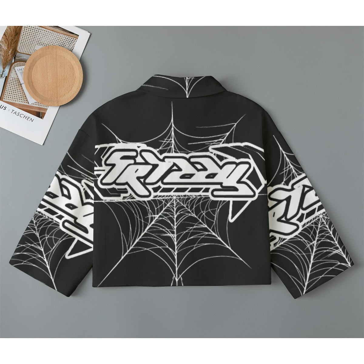 All-Over Print Women's Cropped Jacket | 245GSM Cotton