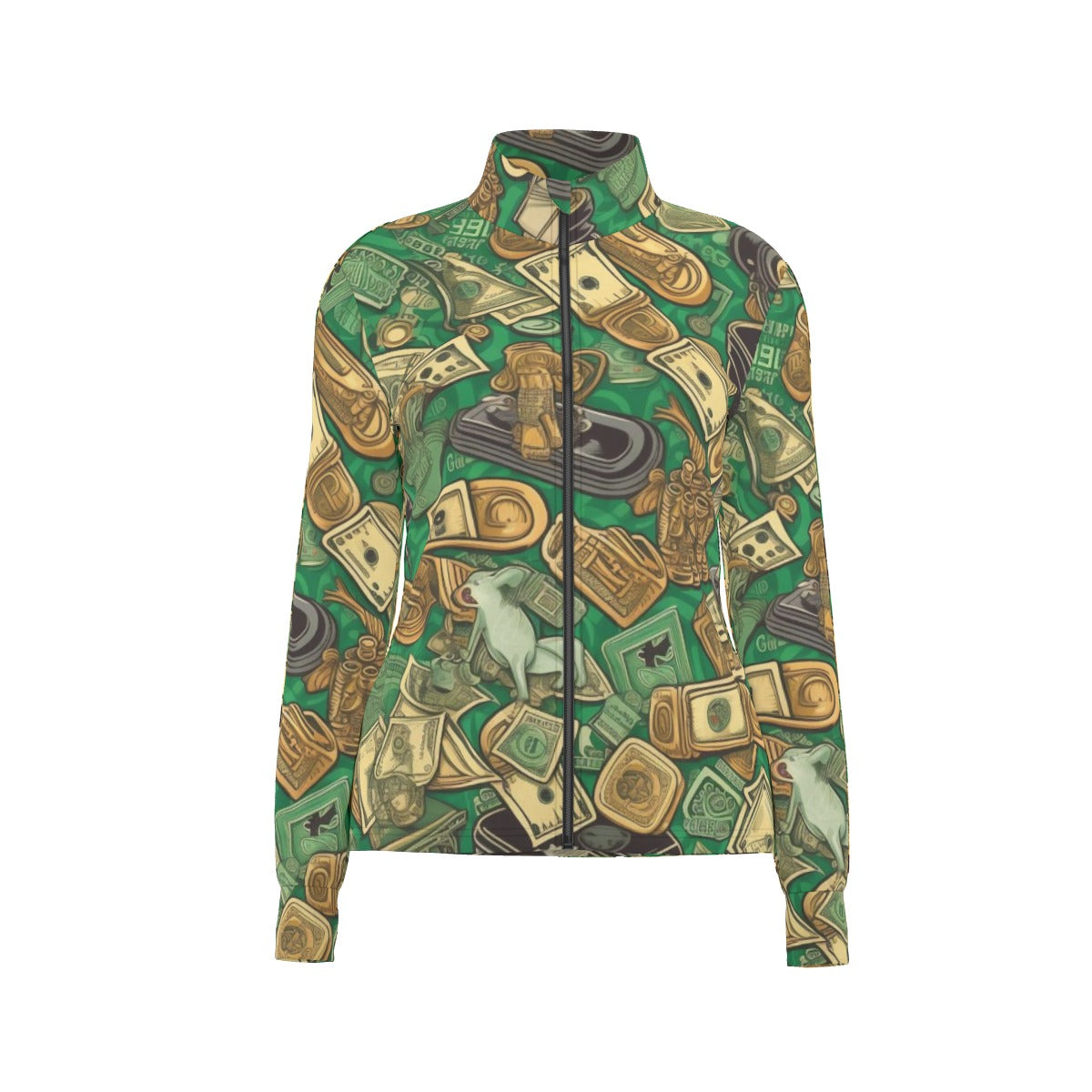 All-Over Print Women's Long Sleeve Thumbhole Jacket