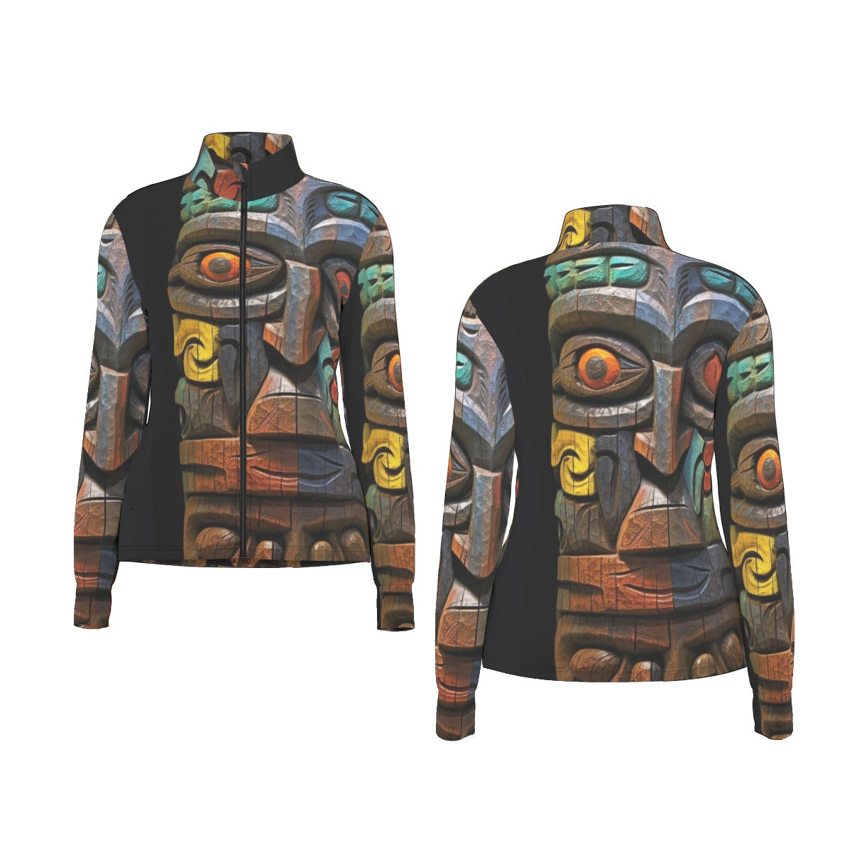 All-Over Print Women's Long Sleeve Thumbhole Jacket