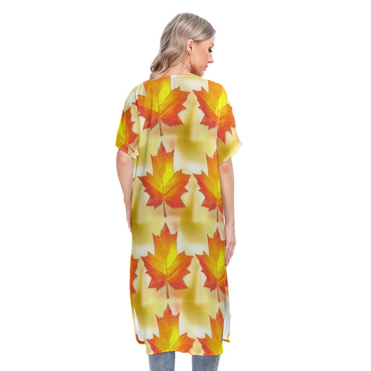 All-Over Print Women's Short Sleeve Cardigan