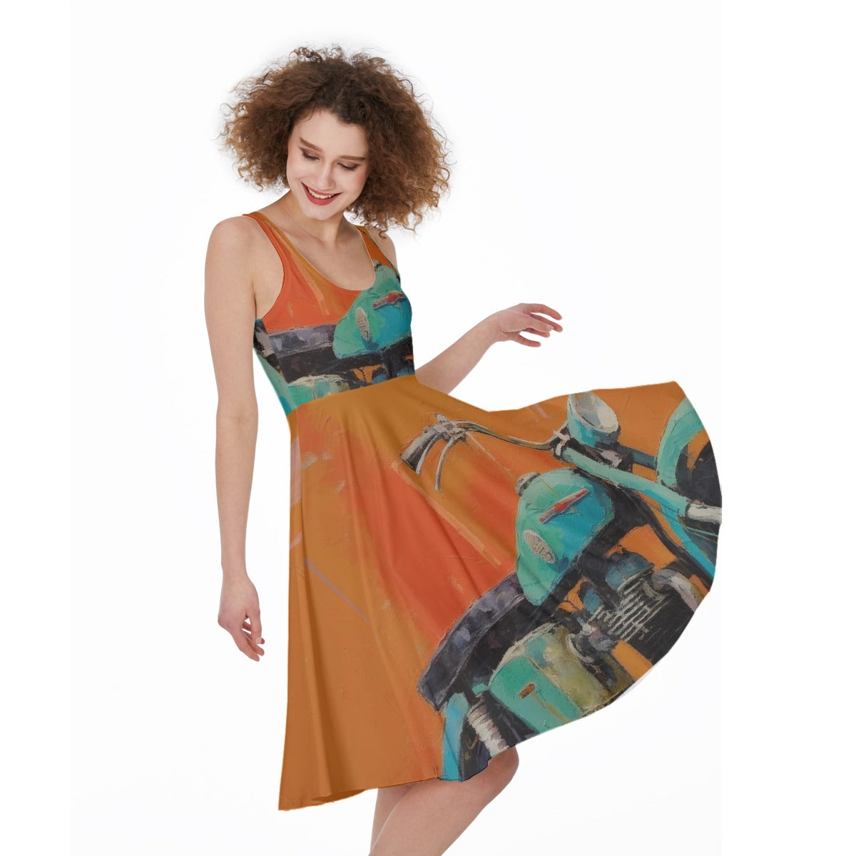 All-Over Print Women's Sleeveless Dress