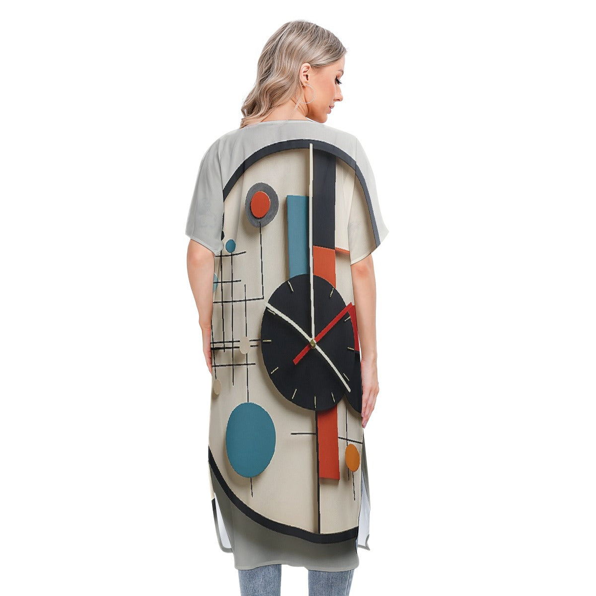 All-Over Print Women's Short Sleeve Cardigan