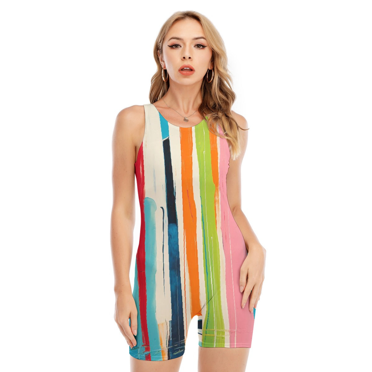 All-Over Print Women's Sleeveless One-piece Swimsuit