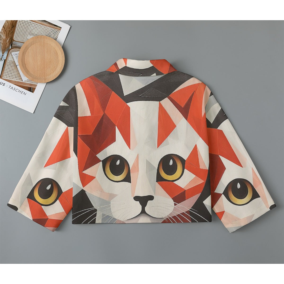 All-Over Print Women's Cropped Jacket | 245GSM Cotton