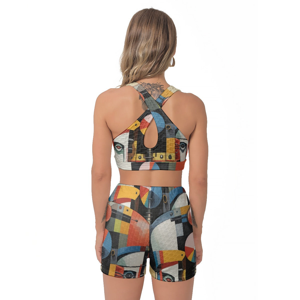 All-Over Print Women's Sports Bra Suit