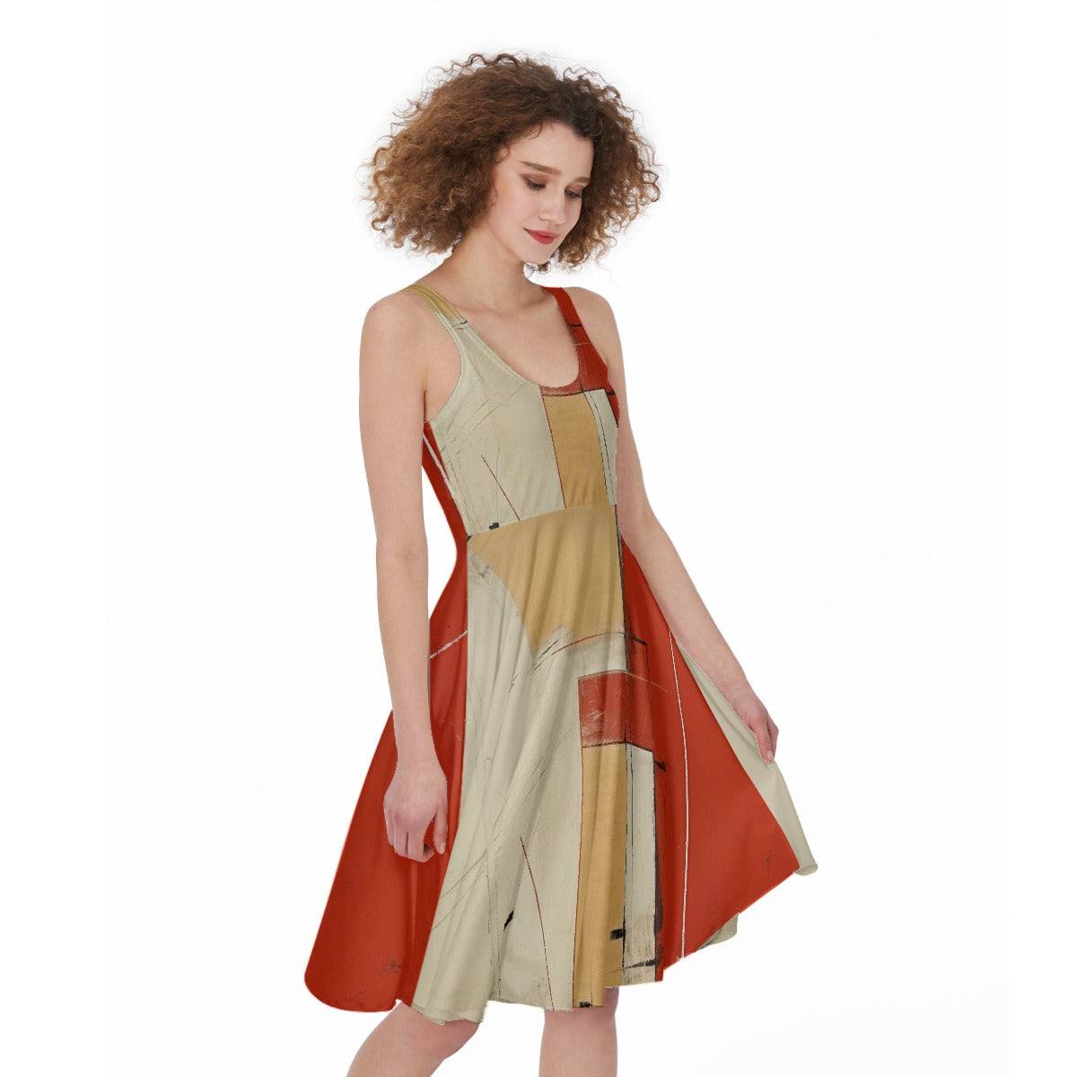 All-Over Print Women's Sleeveless Dress