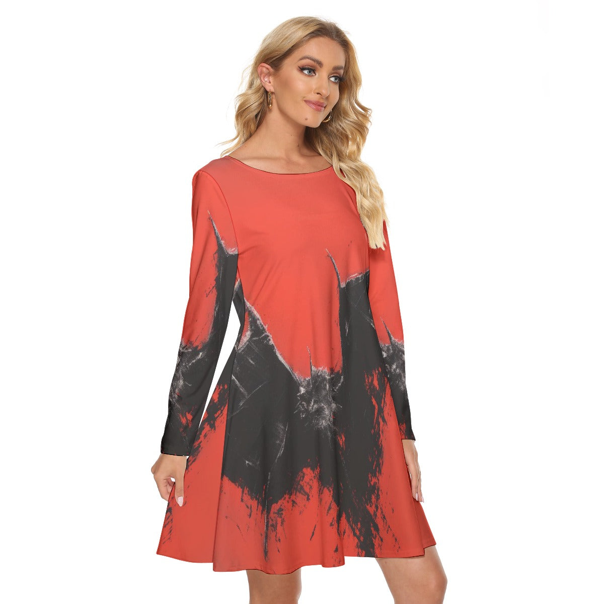 All-Over Print Women's Crew Neck Dress