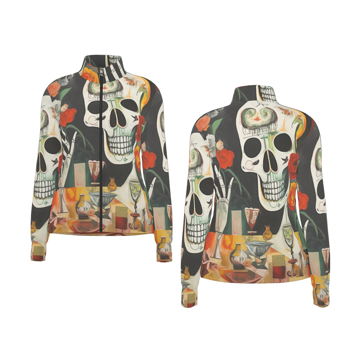 All-Over Print Women's Long Sleeve Thumbhole Jacket